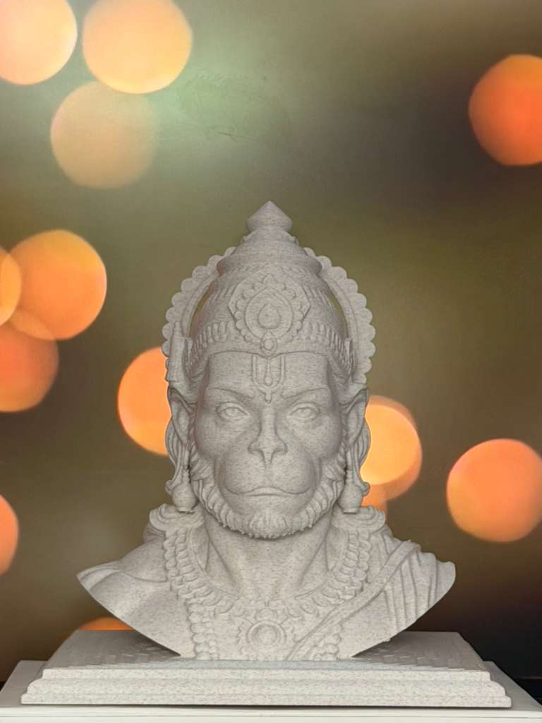 Hanuma - 6 inch Lord Hanuman bust statue
