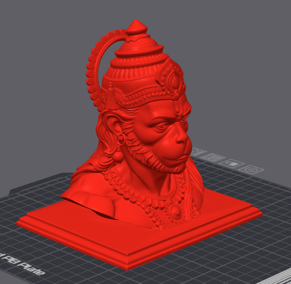 Hanuma - 6 inch Lord Hanuman bust statue