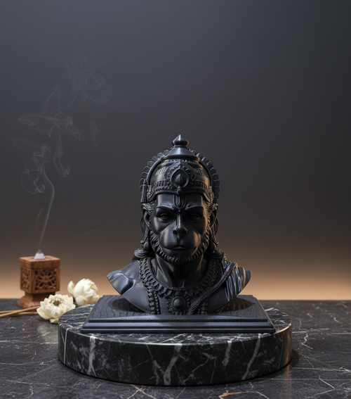 Hanuma - 6 inch Lord Hanuman bust statue