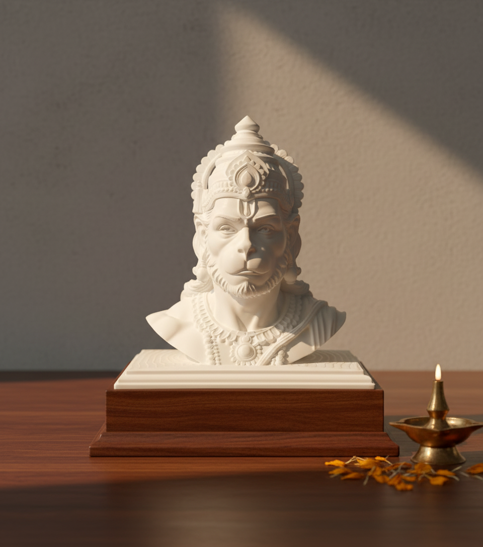 Hanuma - 6 inch Lord Hanuman bust statue