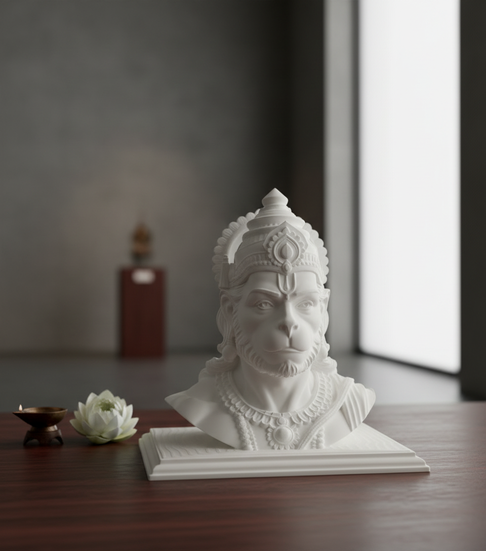 Hanuma - 6 inch Lord Hanuman bust statue