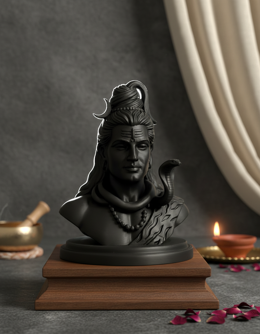 Shankar - 6 inch Lord Shiva bust statue